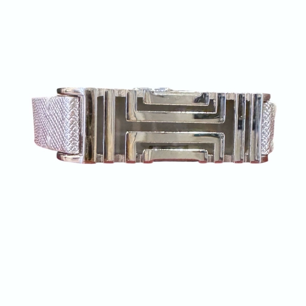 TORY BURCH SILVER CASE & SILVER LEATHER STRAP FITBIT BRACELET